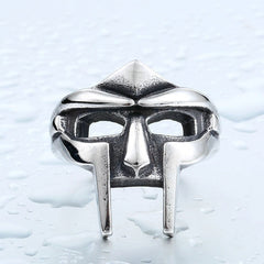 Anillo gótico vintage para hombre, estilo punk, faraón egipcio. 