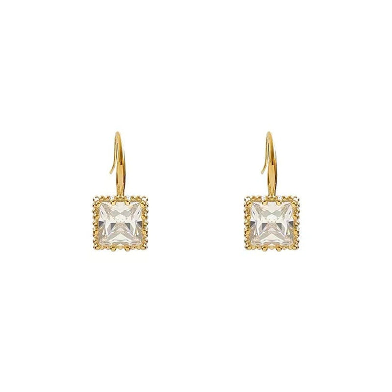 1 Pair Sweet IG Style Geometric Heart Shape Butterfly Inlay Alloy Rhinestones Pearl Drop Earrings Ear Studs