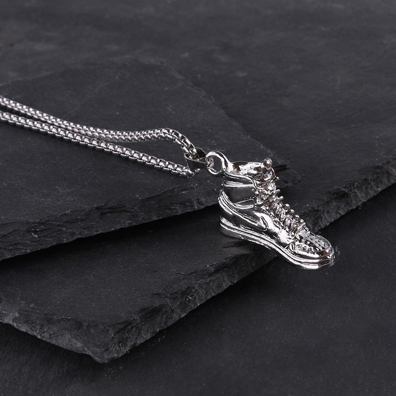 Titanium steel necklace men's hip hop street alloy pendant