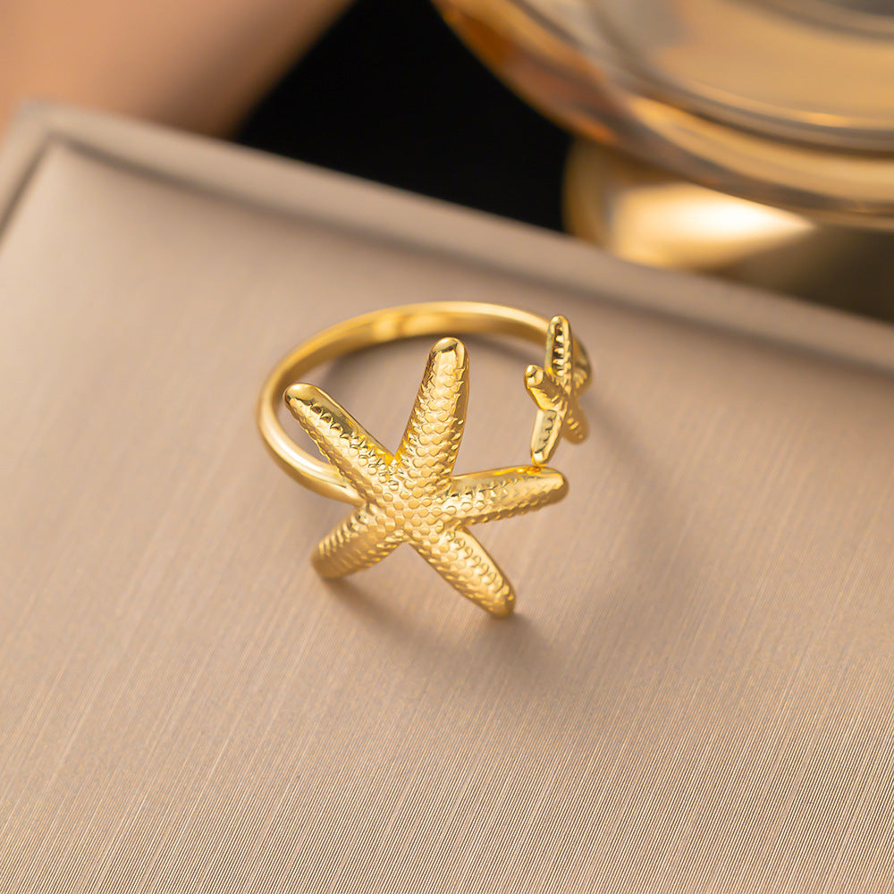 Wholesale Jewelry Sweet Bow Knot Titanium Steel Plating Rings