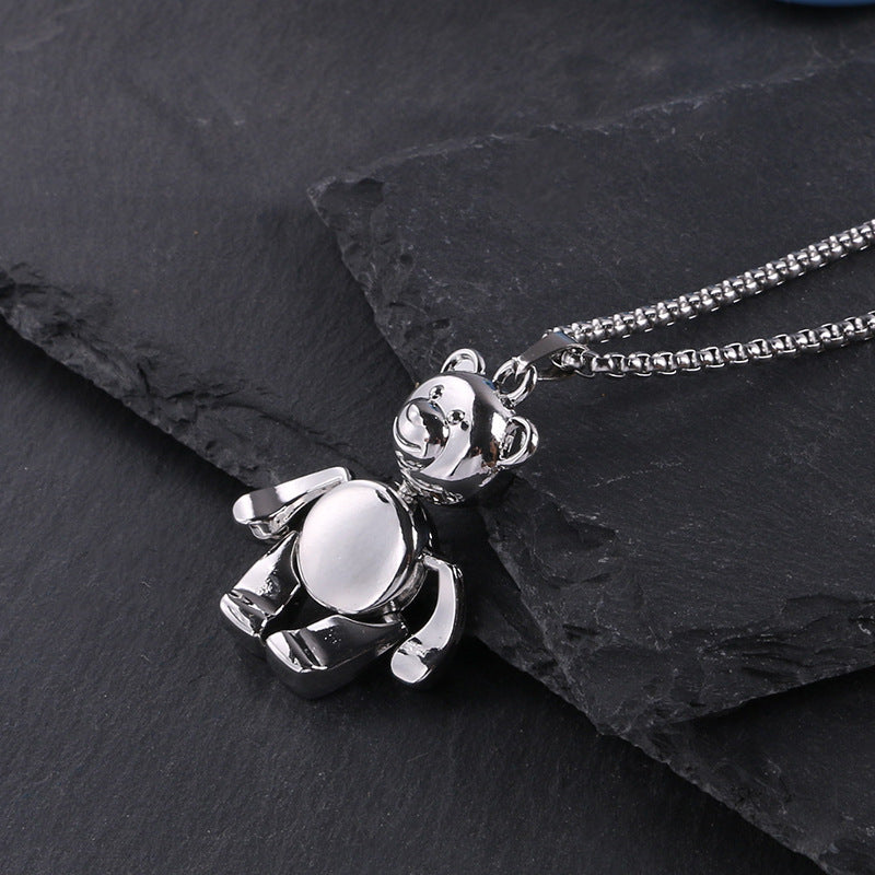 Titanium steel necklace men's hip hop street alloy pendant