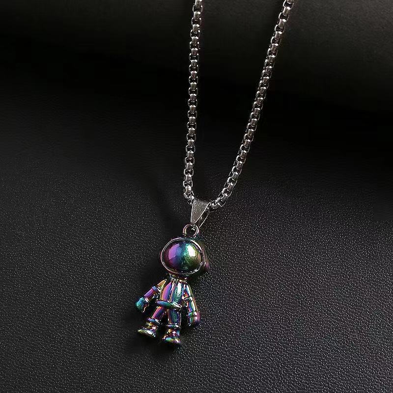 Collar de acero de titanio para hombre, cadena de clavícula, colgante cubano, accesorios de cadena para el cuello 