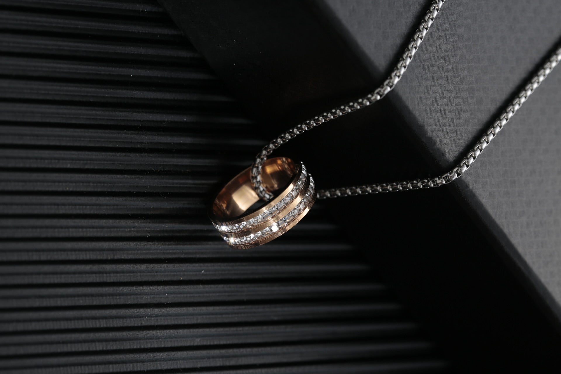 Titanium steel sweater chain men's necklace