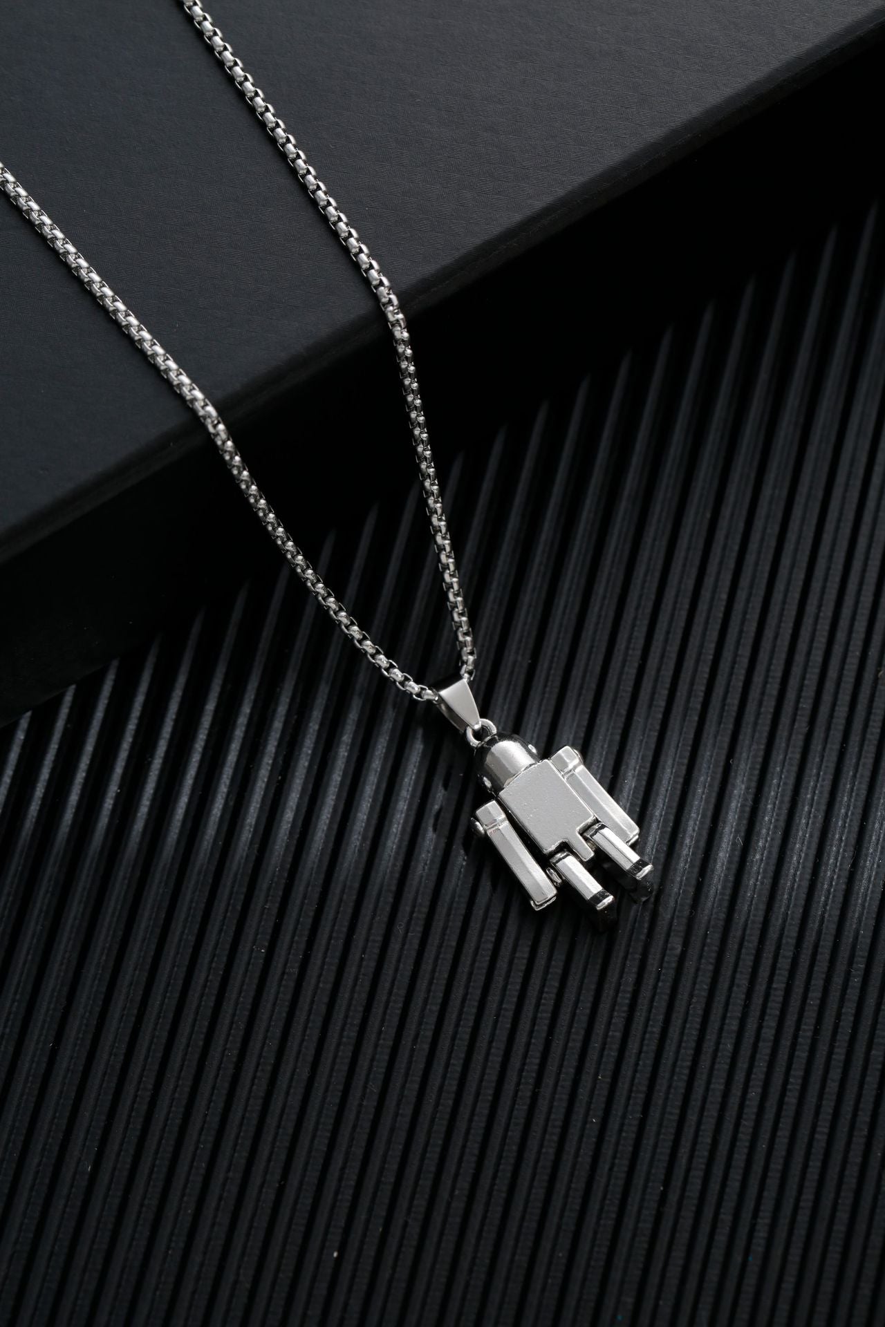 Titanium steel sweater chain men's necklace