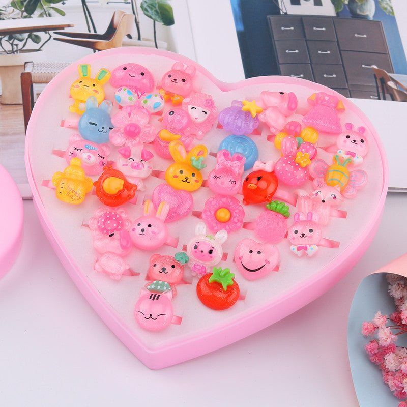 Children's Ring Girls Princess Jewelry Cartoon Small Ring