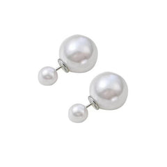 1 Pair Sweet IG Style Geometric Heart Shape Butterfly Inlay Alloy Rhinestones Pearl Drop Earrings Ear Studs