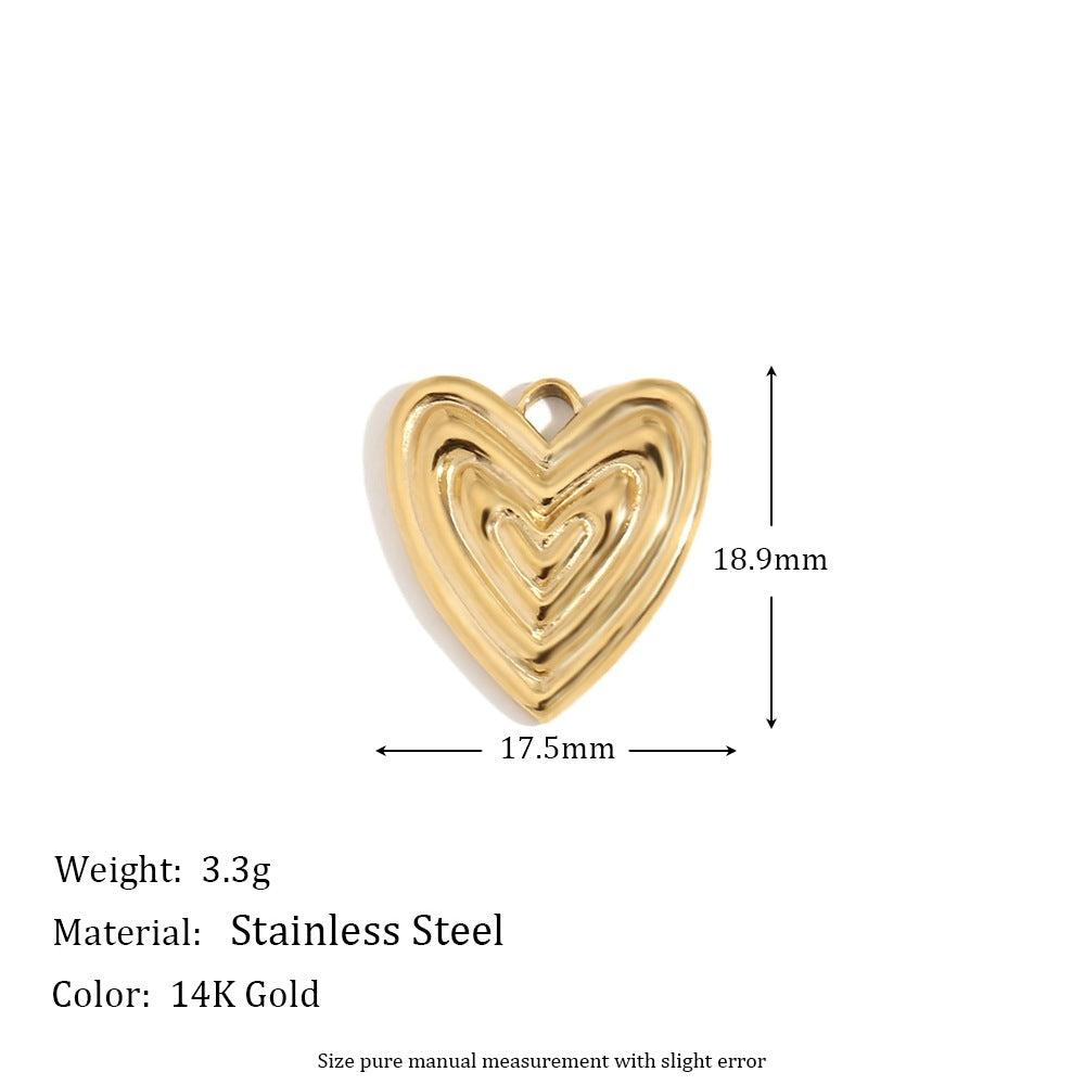 1 Piece 304 Stainless Steel 14K Gold Plated Geometric Jewelry Accessories Pendant
