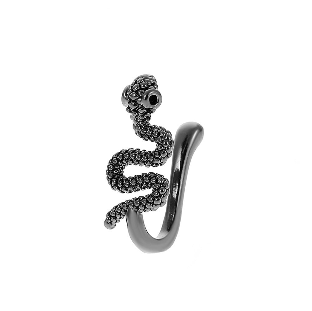 Anillo nasal falso en forma de U, piercing nasal de mariposa con incrustaciones de diamantes sin orificio, clip nasal, joyería anti-punción 