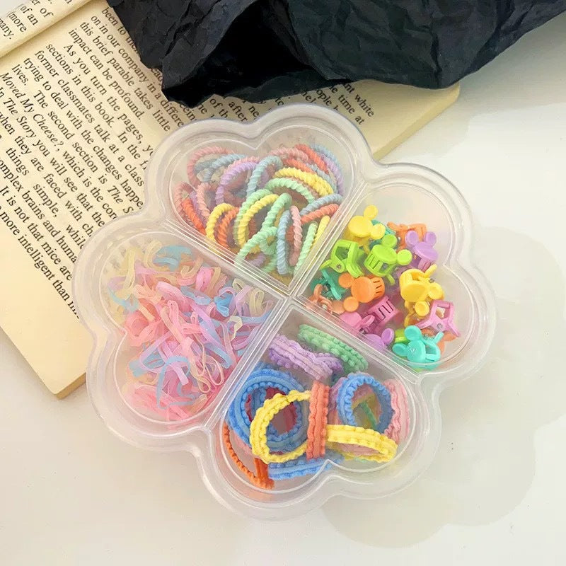 Banda de goma para bebés, banda para el cabello con forma de pulgar, diadema de cola de caballo para niñas 