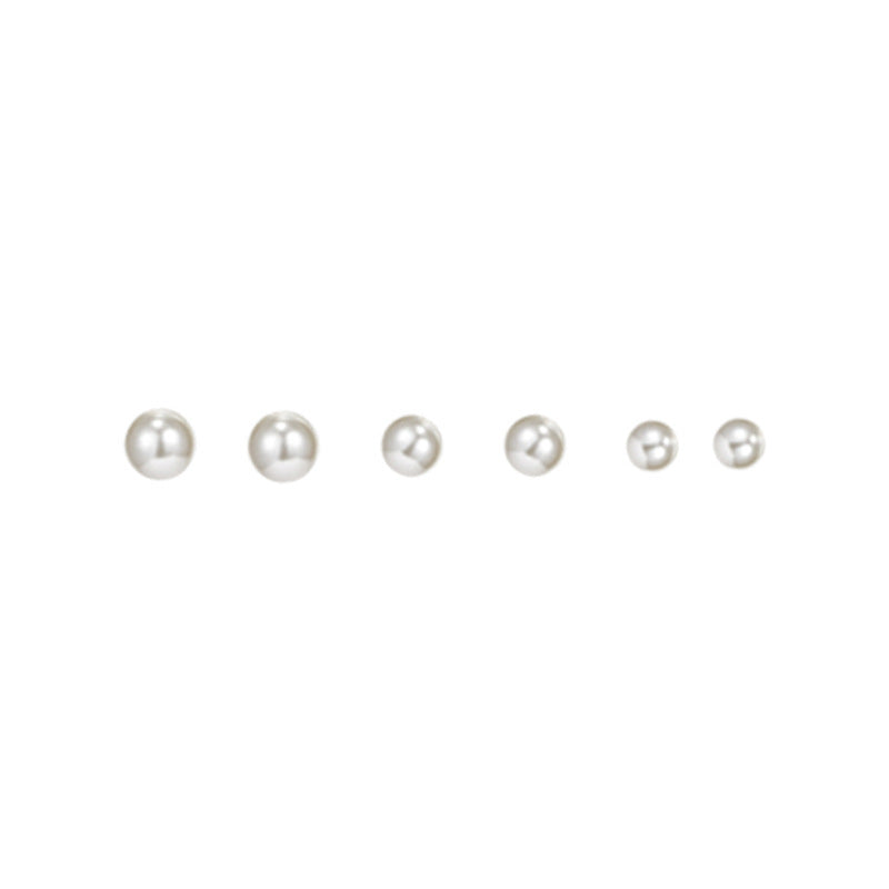 1 Pair Sweet IG Style Geometric Heart Shape Butterfly Inlay Alloy Rhinestones Pearl Drop Earrings Ear Studs