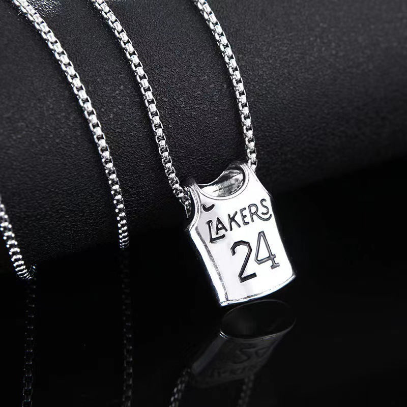 Collar de acero de titanio con colgante de hip hop para hombre 