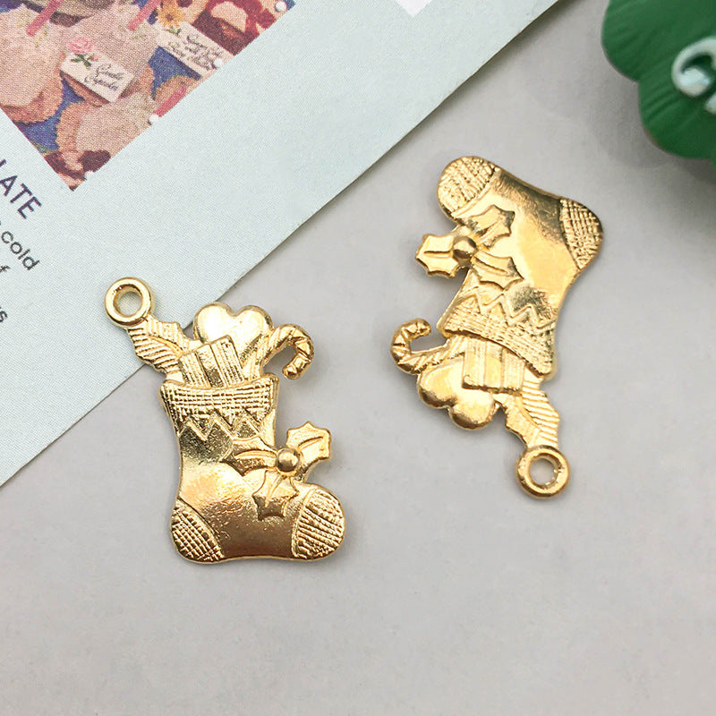21 Models Per Model 1, 21/Pack 12 * 23mm 17*14mm 8*19mm Zinc alloy Christmas Tree Santa Claus Snowflake Pendant Jewelry Accessories