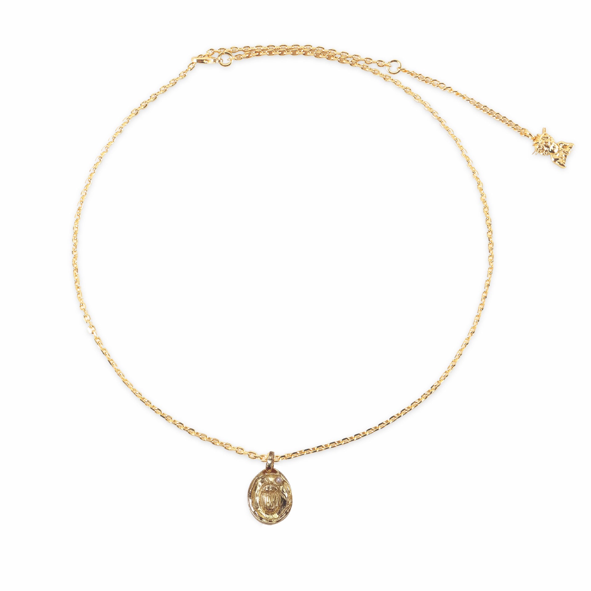 Collar de cadena de clavícula para mujer con colgante de cobre completo. 