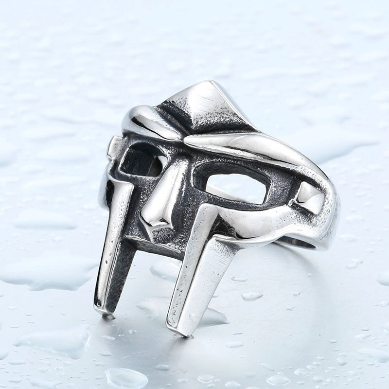 Anillo gótico vintage para hombre, estilo punk, faraón egipcio. 