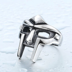 Anillo gótico vintage para hombre, estilo punk, faraón egipcio. 