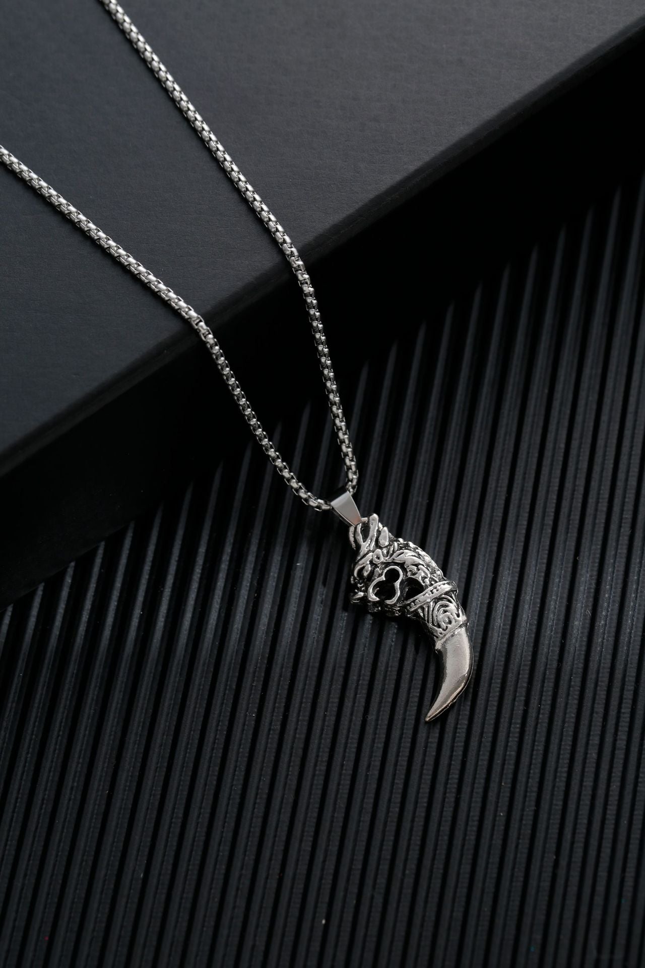 Titanium steel sweater chain men's necklace
