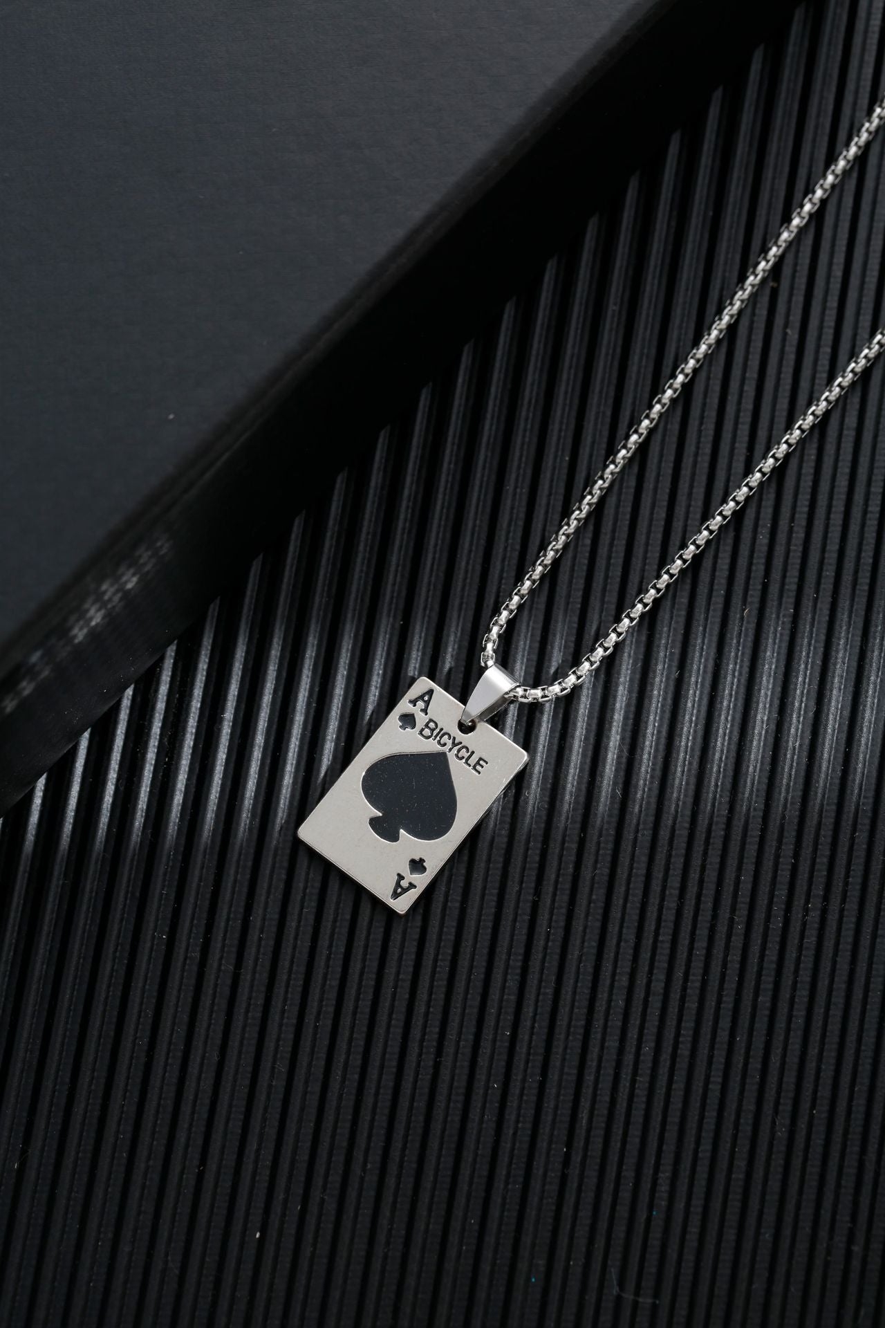 Titanium steel sweater chain men's necklace