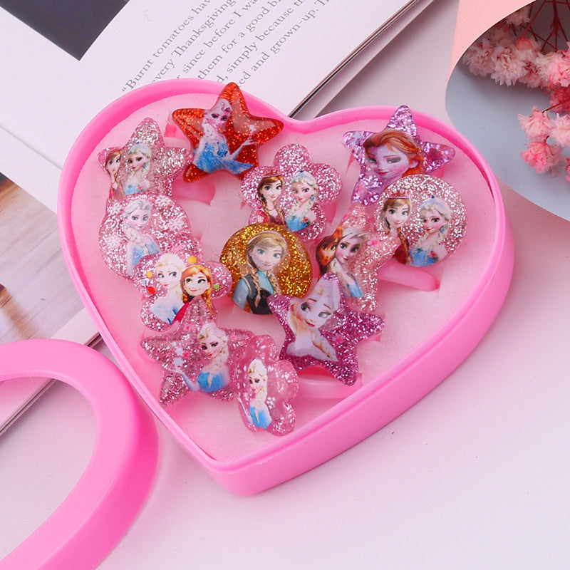 Children's Ring Girls Princess Jewelry Cartoon Small Ring