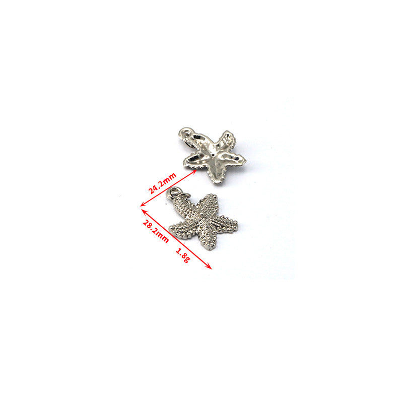 Accesorios de joyería DIY Aleación Serie Océano Colgante Delfín Estrella de Mar Tortuga Colgantes 100 piezas