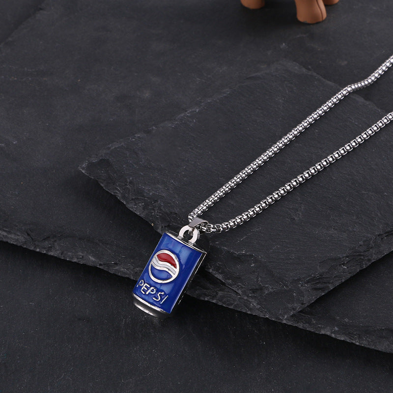 Titanium steel necklace men's hip hop street alloy pendant