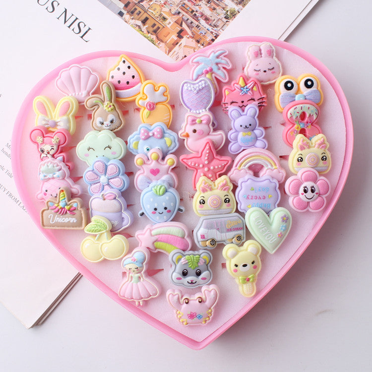 Versión de joyería para niños, linda niña, fruta, personaje de dibujos animados, anillo mixto, venta directa de fábrica de Yiwu 