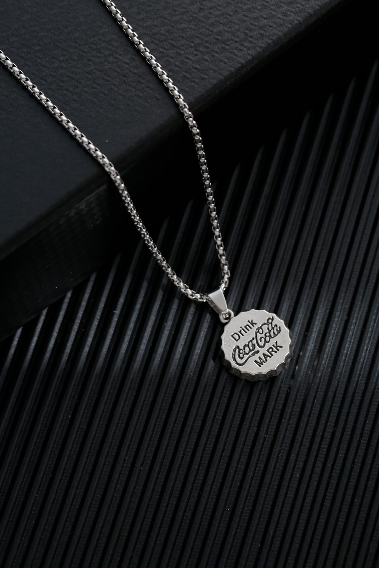 Titanium steel sweater chain men's necklace