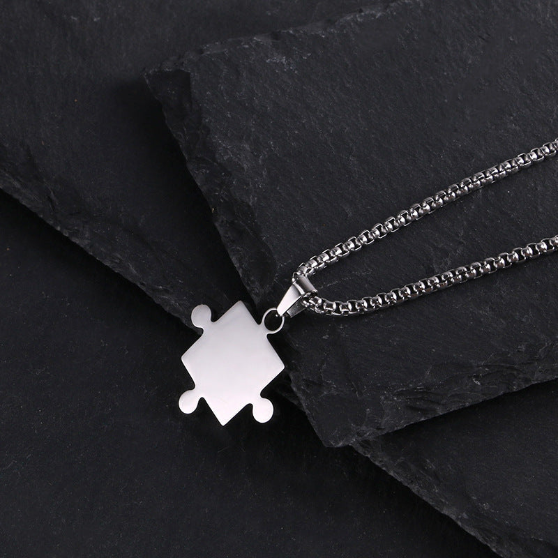 Titanium steel necklace men's hip hop street alloy pendant