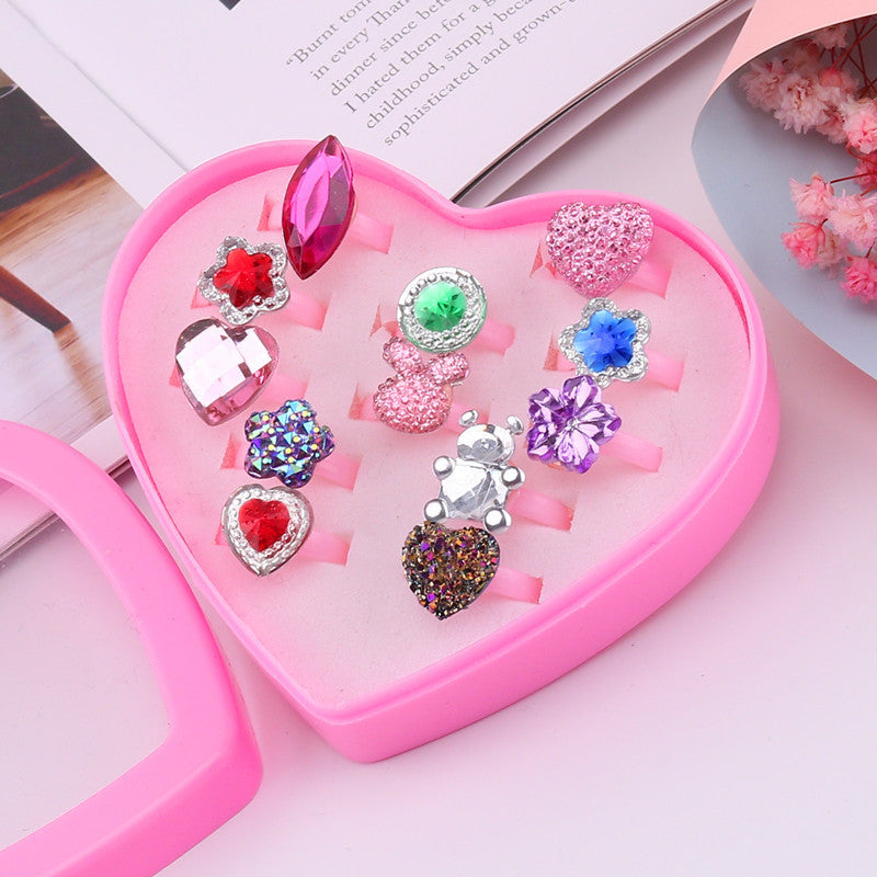 Children's Ring Girls Princess Jewelry Cartoon Small Ring