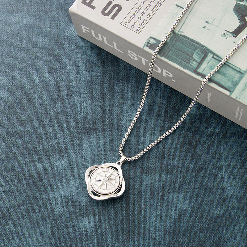 Titanium steel necklace men's hip hop street alloy pendant