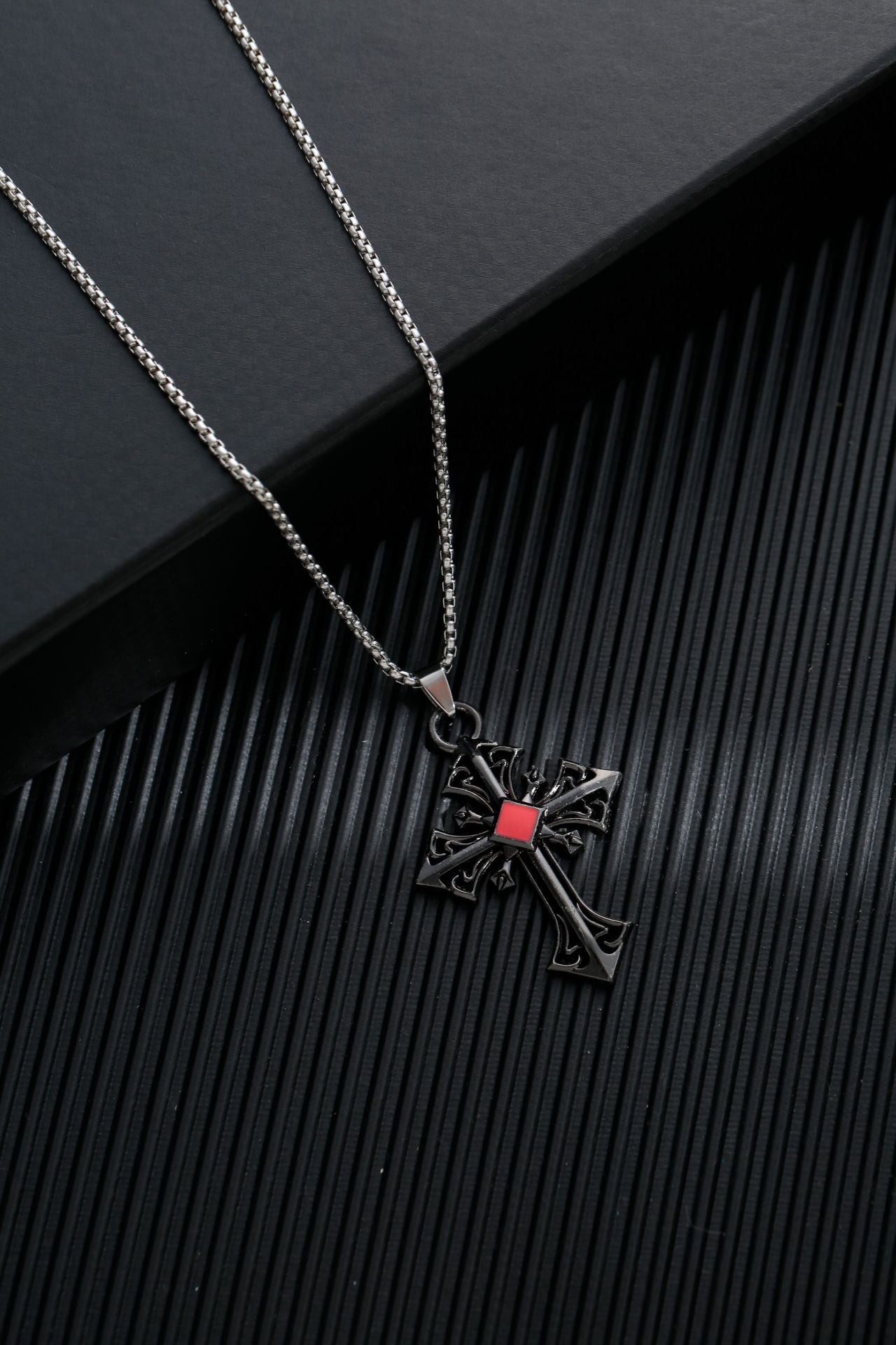 Titanium steel sweater chain men's necklace