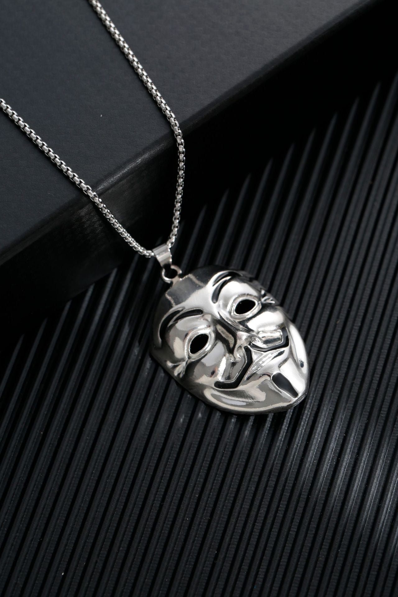 Titanium steel sweater chain men's necklace