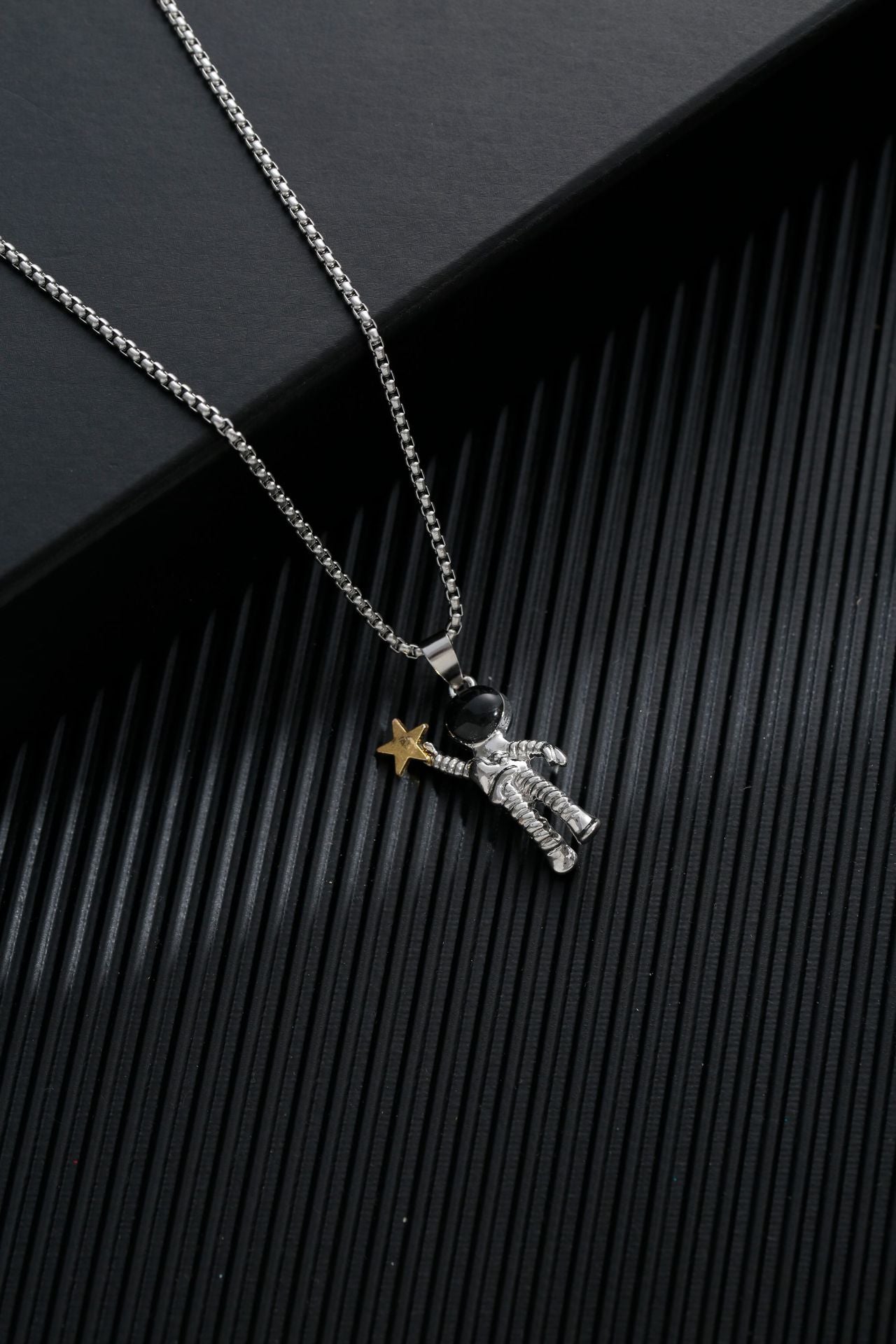 Titanium steel sweater chain men's necklace
