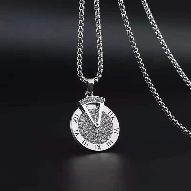 Titanium steel necklace men's hip hop street alloy pendant