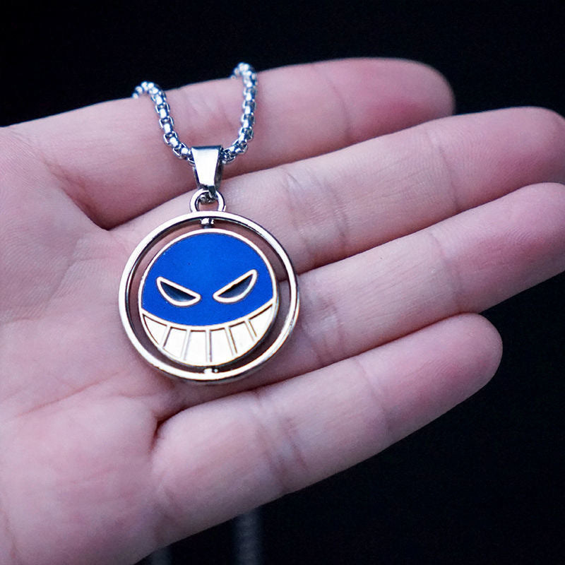 Collar de acero de titanio con colgante de hip hop para hombre 