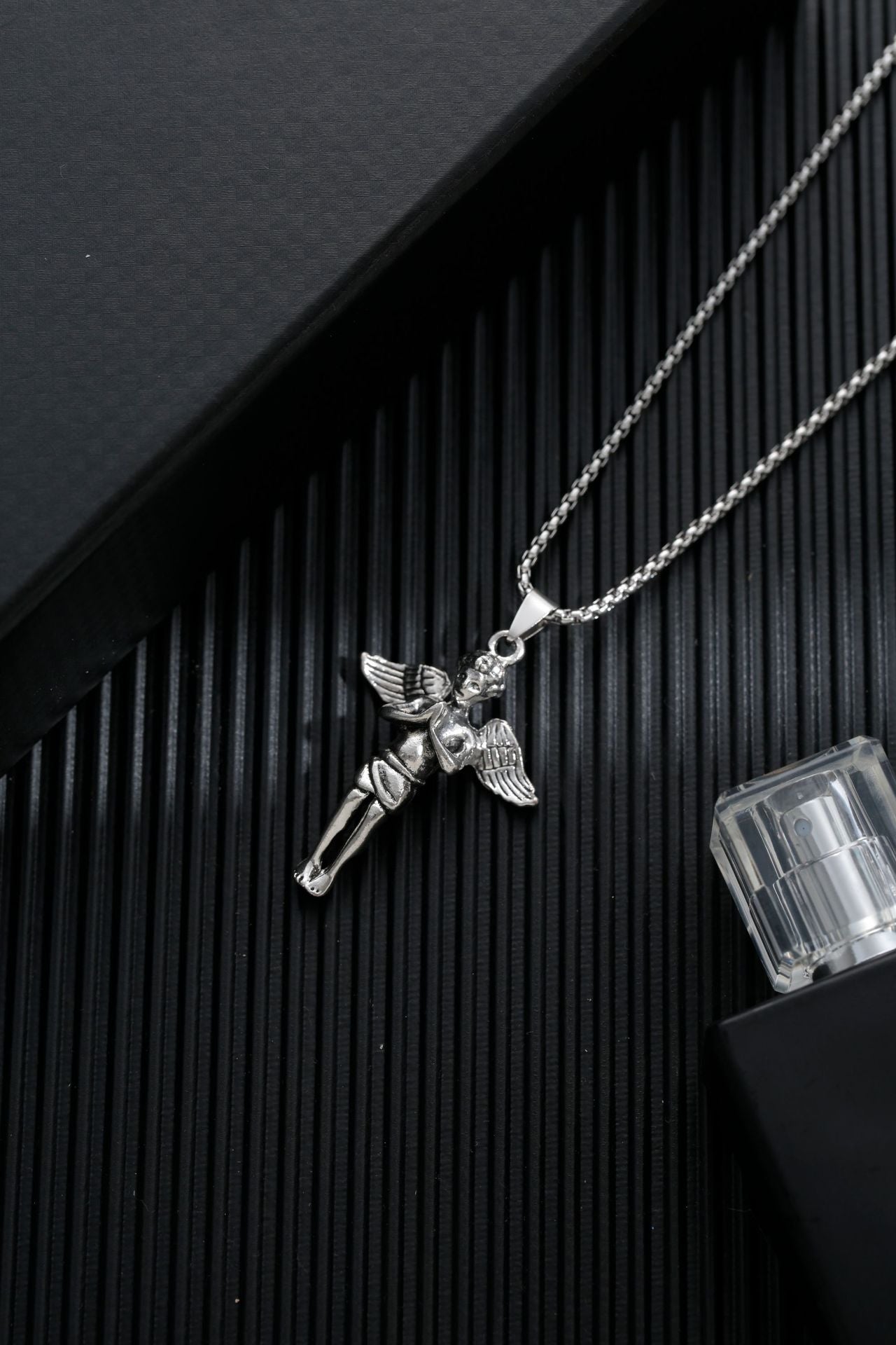 Titanium steel sweater chain men's necklace