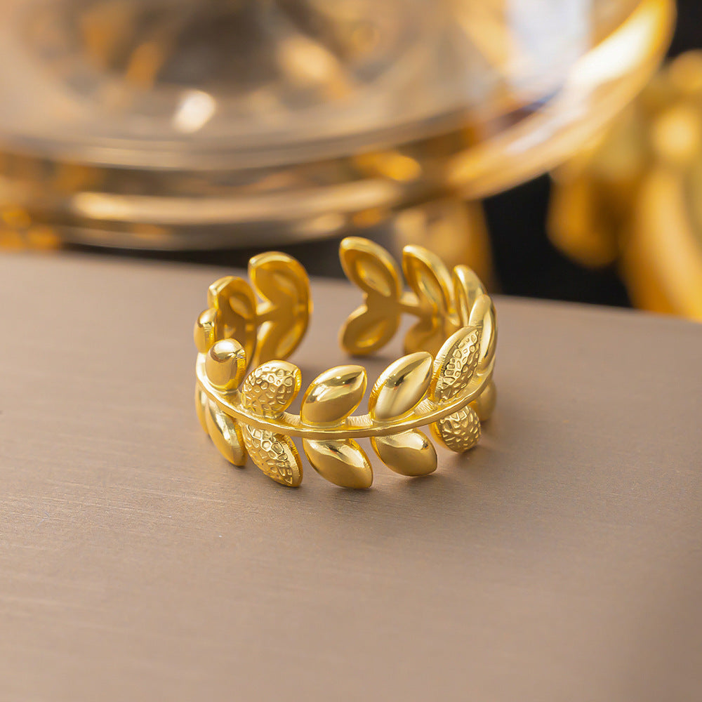 Wholesale Jewelry Simple Style Solid Color Titanium Steel Plating Rings