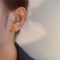 Clavos cocleares con flash, clavos cocleares magnéticos, clips magnéticos para hueso auditivo sin oreja para hombres 