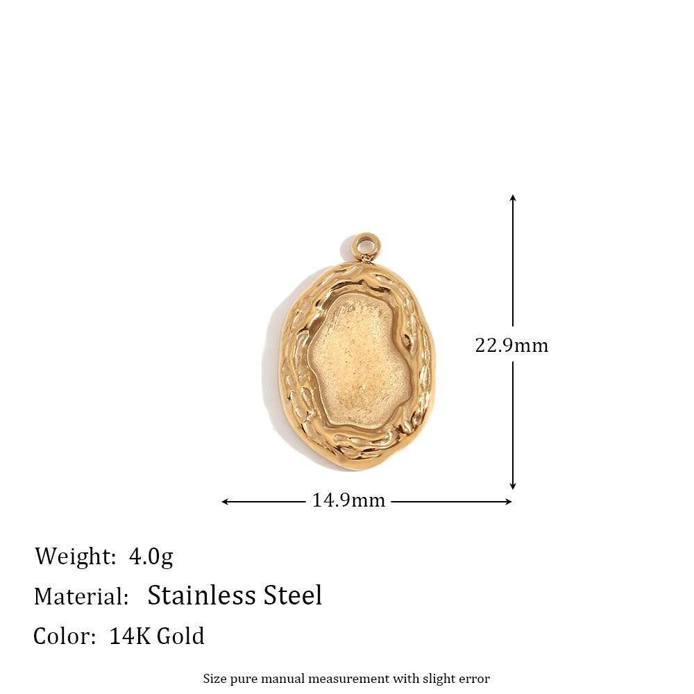 1 Piece 304 Stainless Steel 14K Gold Plated Geometric Jewelry Accessories Pendant