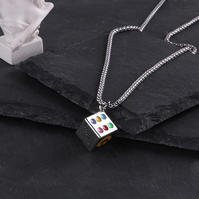 Titanium steel necklace men's hip hop street alloy pendant