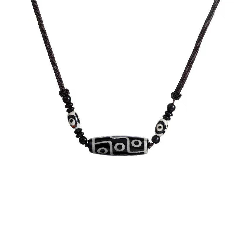Collar de cadena cubana para hombre con circonitas cruzadas de acero y titanio 