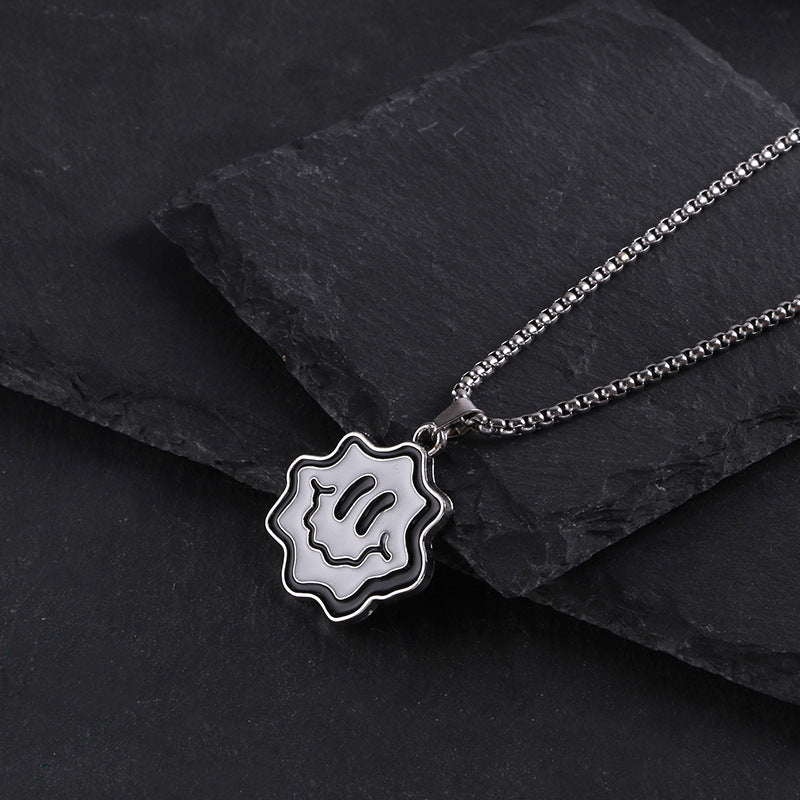 Titanium steel necklace men's hip hop street alloy pendant