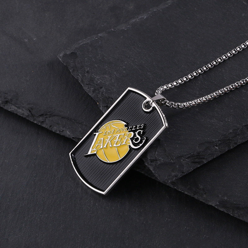 Titanium steel necklace men's hip hop street alloy pendant