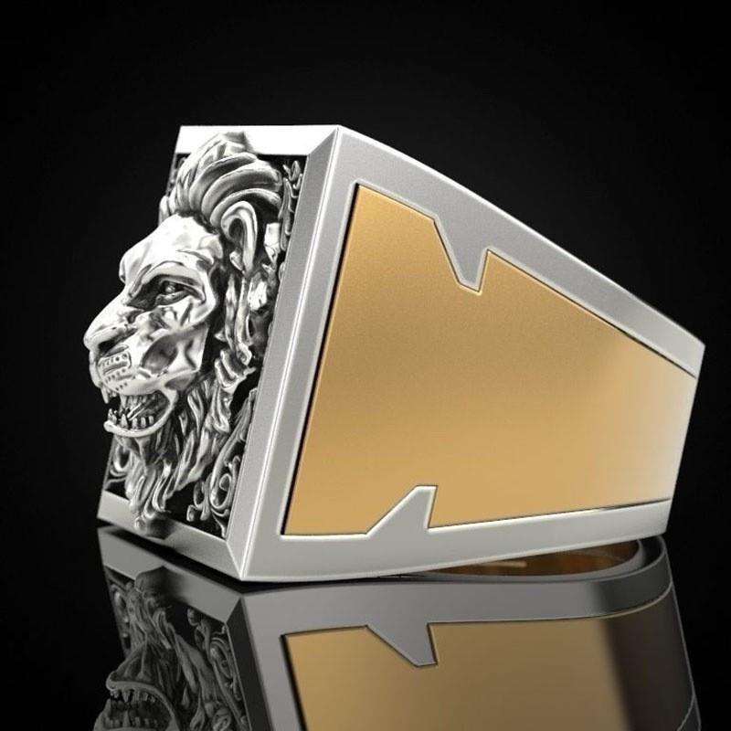 Anillo de león para hombre