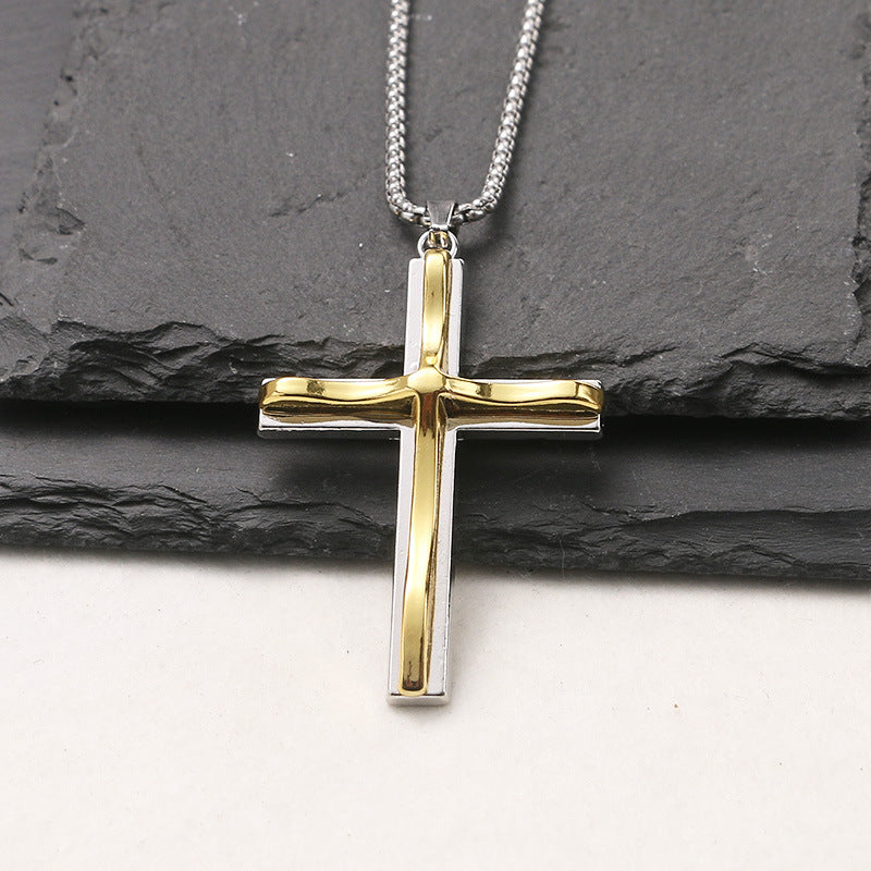 Titanium steel necklace men's hip hop street alloy pendant