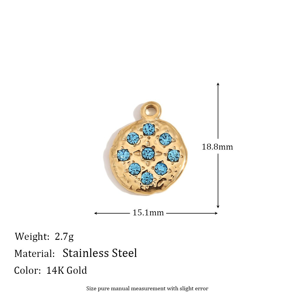 1 Piece 304 Stainless Steel 14K Gold Plated Geometric Jewelry Accessories Pendant