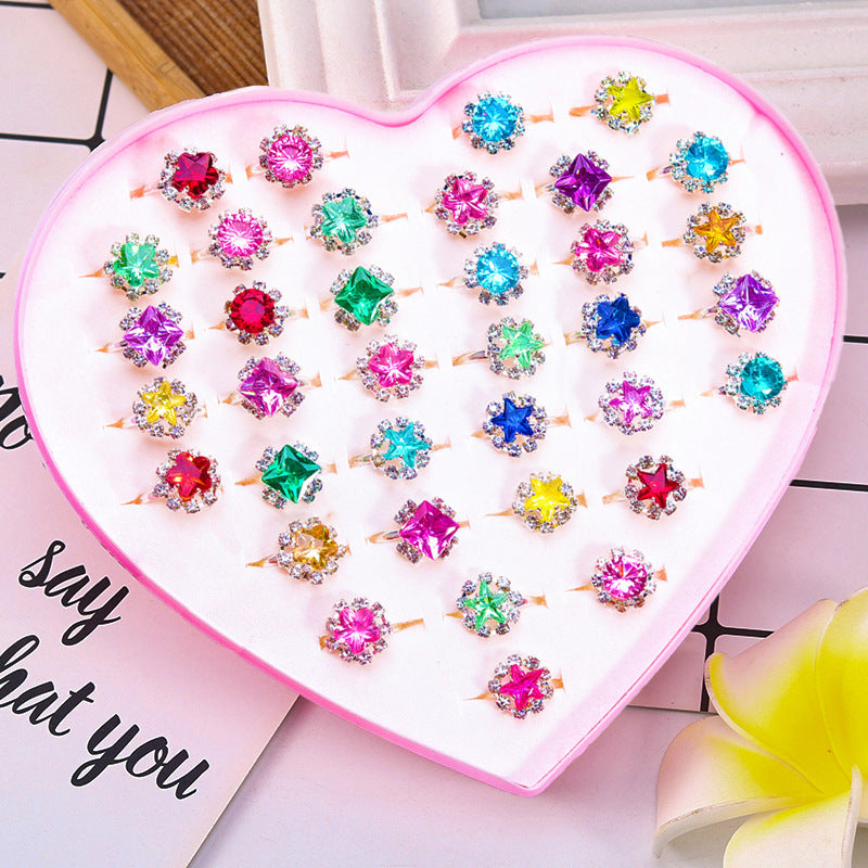 Children's Ring Girls Princess Jewelry Cartoon Small Ring