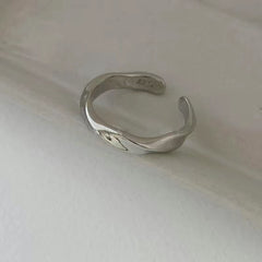 Conjunto de anillos lisos combinados para mujer 