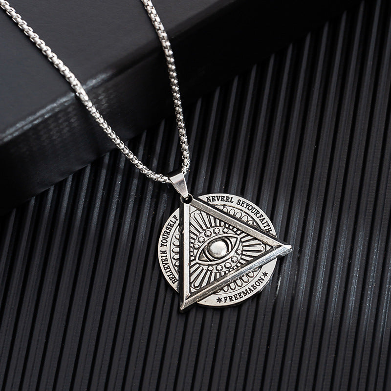 Titanium steel sweater chain men's necklace