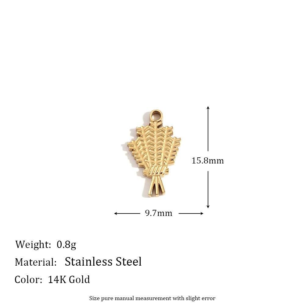 1 Piece 304 Stainless Steel 14K Gold Plated Geometric Jewelry Accessories Pendant
