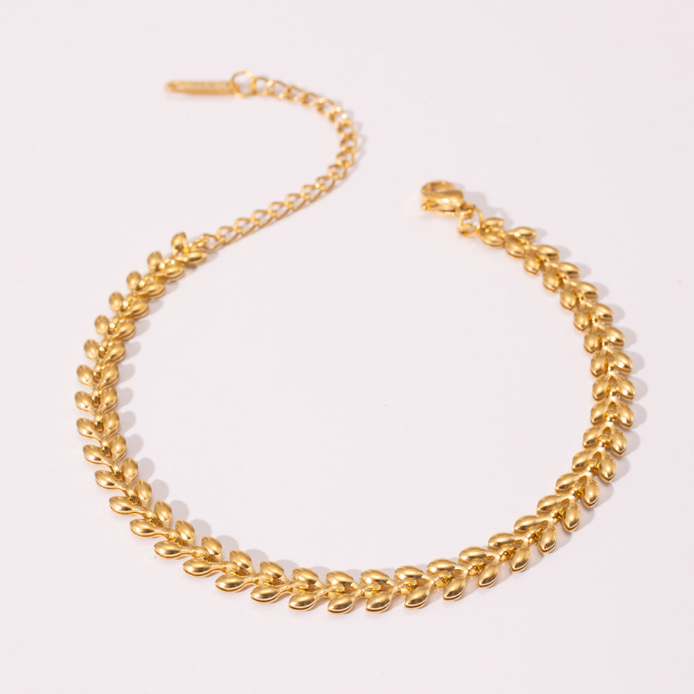 Geometric 316L Stainless Steel 18K Gold Plated Bracelets